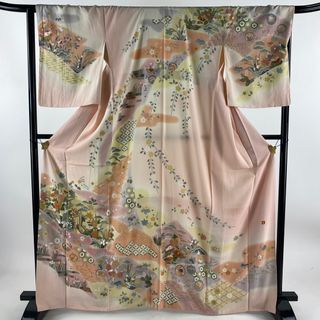 訪問着 身丈164.5cm 裄丈67cm 正絹 逸品 【中古】(着物)