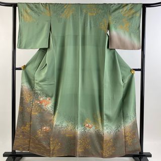 訪問着 身丈158.5cm 裄丈63cm 正絹 秀品 【中古】(着物)