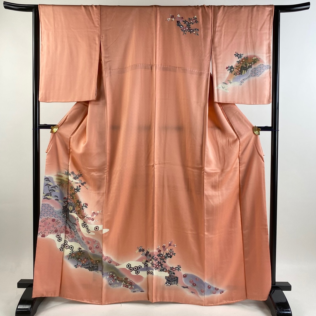 訪問着 身丈167cm 裄丈64.5cm 正絹 秀品 【中古】 レディースの水着/浴衣(着物)の商品写真