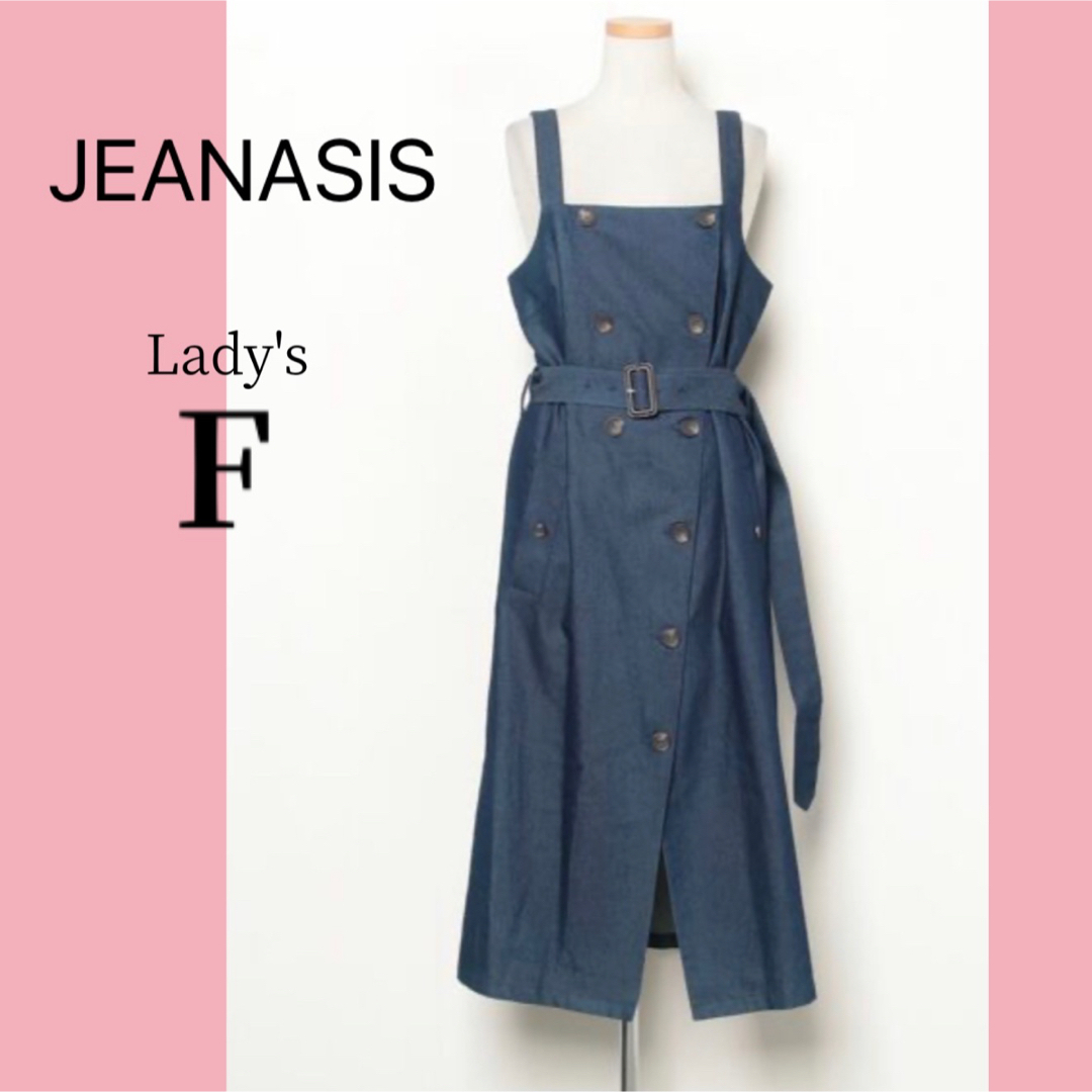 JEANASIS(ジーナシス)の【ジーナシス】キャミソール　ワンピース　デニム風　春　S M L ノースリーブ  レディースのワンピース(ロングワンピース/マキシワンピース)の商品写真