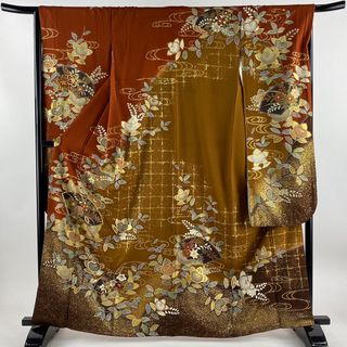 振袖 身丈163cm 裄丈65.5cm 正絹 美品 名品 【中古】(着物)