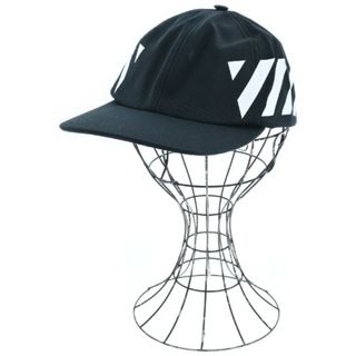 OFF-WHITE オフホワイト キャップ - 黒x白 【古着】【中古】