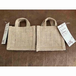 MUJI (無印良品) - 無印　ミニジュートバッグ2個