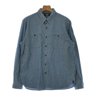 ダブルアールエル(RRL)のRRL ダブルアールエル カジュアルシャツ L 青 【古着】【中古】(シャツ)