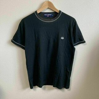 90s POLO SPORT RALPH LAUREN ラルフ　Tシャツ 黒　M(Tシャツ/カットソー(半袖/袖なし))