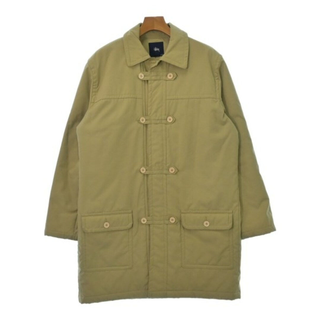 STUSSY(ステューシー)のSTUSSY ステューシー ステンカラーコート S ベージュ 【古着】【中古】 メンズのジャケット/アウター(ステンカラーコート)の商品写真