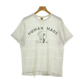 ヒューマンメイド(HUMAN MADE)のHUMAN MADE ヒューマンメイド Tシャツ・カットソー -(M位) 白 【古着】【中古】(Tシャツ/カットソー(半袖/袖なし))