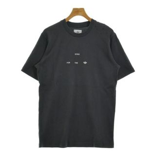 アディダス(adidas)のadidas アディダス Tシャツ・カットソー XS ダークグレー 【古着】【中古】(Tシャツ/カットソー(半袖/袖なし))