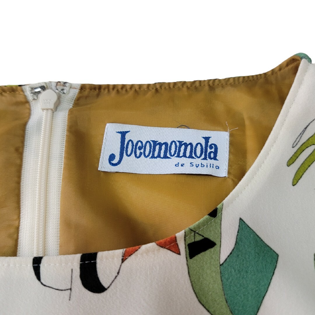 Jocomomola(ホコモモラ)の【日本製】総柄 ホコモモラ Jocomomola ワンピース ひざ丈 40 花 レディースのワンピース(ひざ丈ワンピース)の商品写真