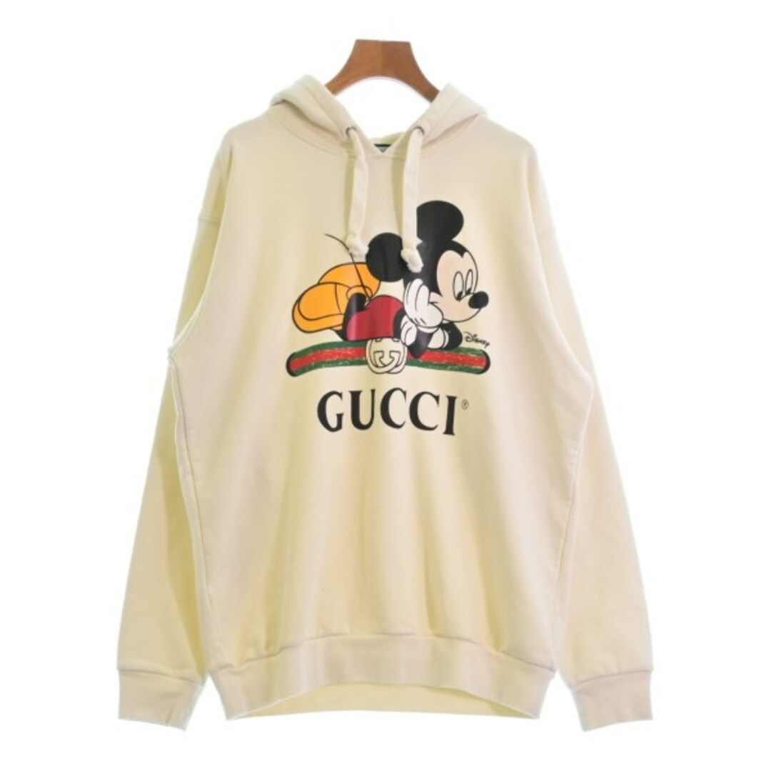 Gucci(グッチ)のGUCCI グッチ パーカー M 白 【古着】【中古】 メンズのトップス(パーカー)の商品写真