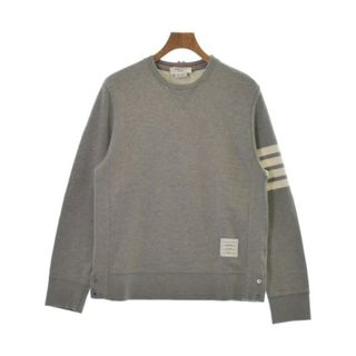 トムブラウン(THOM BROWNE)のTHOM BROWNE トムブラウン スウェット 4(XL位) グレー 【古着】【中古】(スウェット)