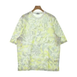 Hermes - HERMES Tシャツ・カットソー XL 白xライトグレーx黄系(総柄) 【古着】【中古】