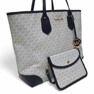 Michael Kors - 【極美品】マイケルコース トートバッグ A4 EVA 総ロゴ ポーチ付き ラージ