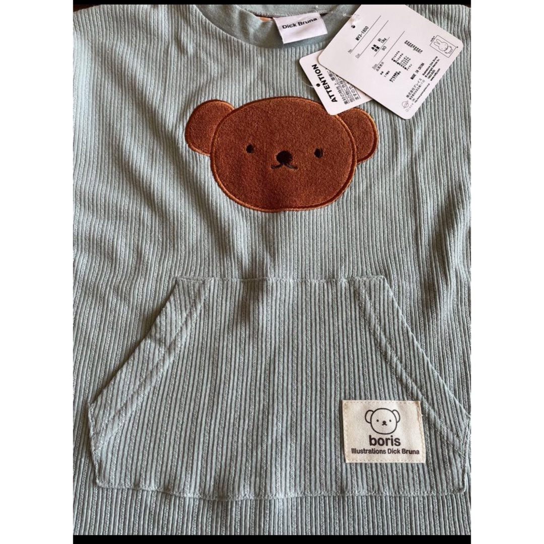 miffy(ミッフィー)の半袖　ワンピース　ボリス　90センチ キッズ/ベビー/マタニティのキッズ服女の子用(90cm~)(Tシャツ/カットソー)の商品写真