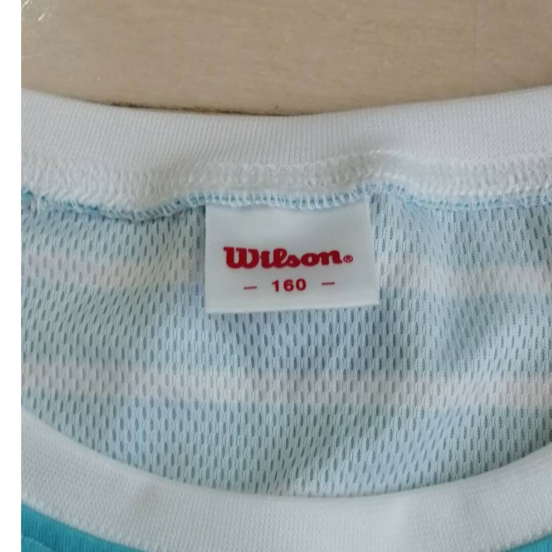 wilson(ウィルソン)のウィルソン  トレーニング TシャツWJ6065 ホワイトサックス 160サイ レディースのトップス(Tシャツ(半袖/袖なし))の商品写真
