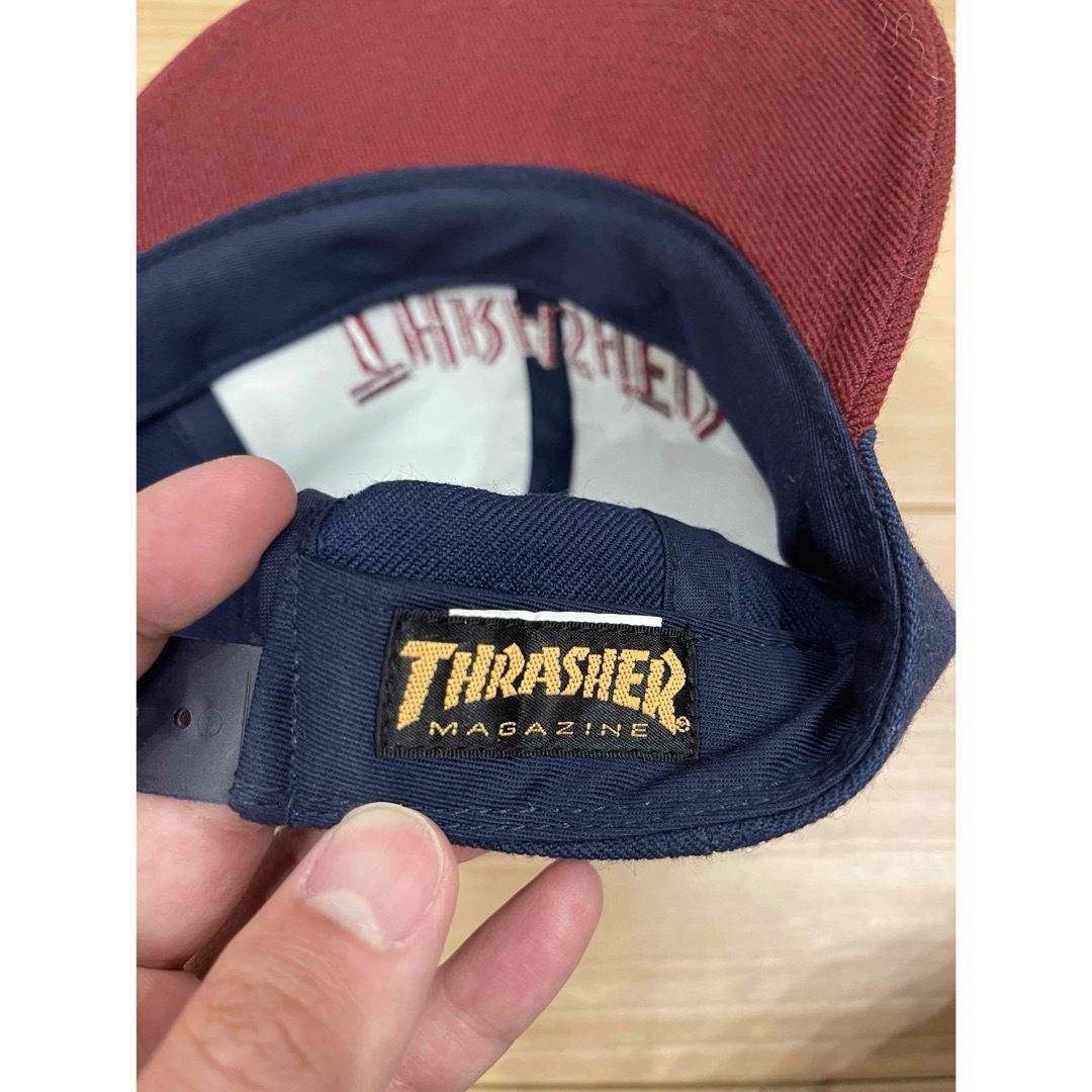 THRASHER(スラッシャー)のthrasher キャップ 紺 エンジ スラッシャー メンズの帽子(キャップ)の商品写真