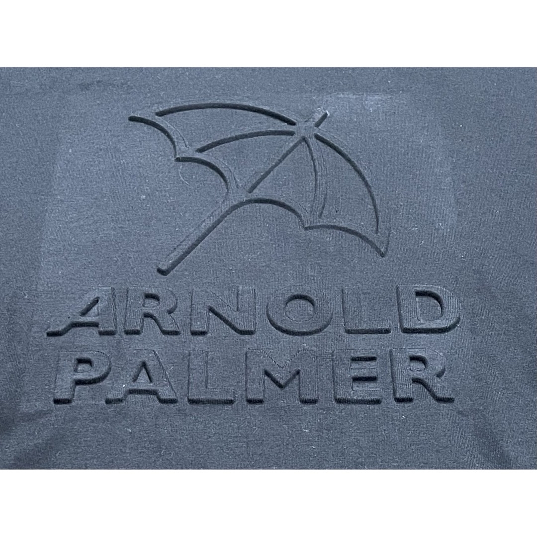 Arnold Palmer(アーノルドパーマー)の【送料無料・匿名発送】アーノルドパーマー　半袖　シャツ　立体ロゴ　ブラック　LL メンズのトップス(Tシャツ/カットソー(半袖/袖なし))の商品写真