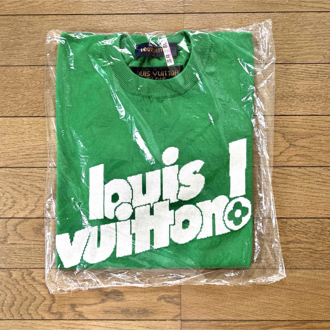 LOUIS VUITTON(ルイヴィトン)のLOUIS VUITTON ルイヴィトン サマーニット Tシャツ グリーン メンズのトップス(Tシャツ/カットソー(半袖/袖なし))の商品写真
