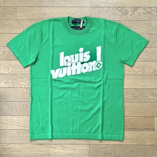 ルイヴィトン(LOUIS VUITTON)のLOUIS VUITTON ルイヴィトン サマーニット Tシャツ グリーン(Tシャツ/カットソー(半袖/袖なし))
