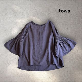 イトワトーキョー(itowa tokyo)のitowa イトワ コットン100% 刺繍ブラウス プルオーバー 半袖(シャツ/ブラウス(半袖/袖なし))