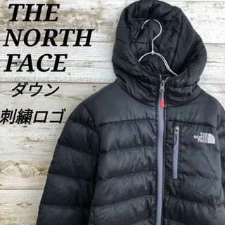 ザノースフェイス(THE NORTH FACE)の【k5074】USA規格ノースフェイス刺繍ロゴダウンジャケットフーディーブルゾン(ダウンジャケット)