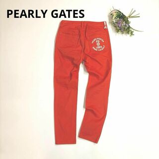 パーリーゲイツ(PEARLY GATES)のパーリーゲイツ　1/M レディースロングパンツ　オレンジ　バックロゴ　(ウエア)