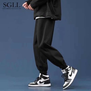 【即購入OK】スウェット ジョガーパンツ XL ストリート 黒 裾リブ ブラック(ワークパンツ/カーゴパンツ)