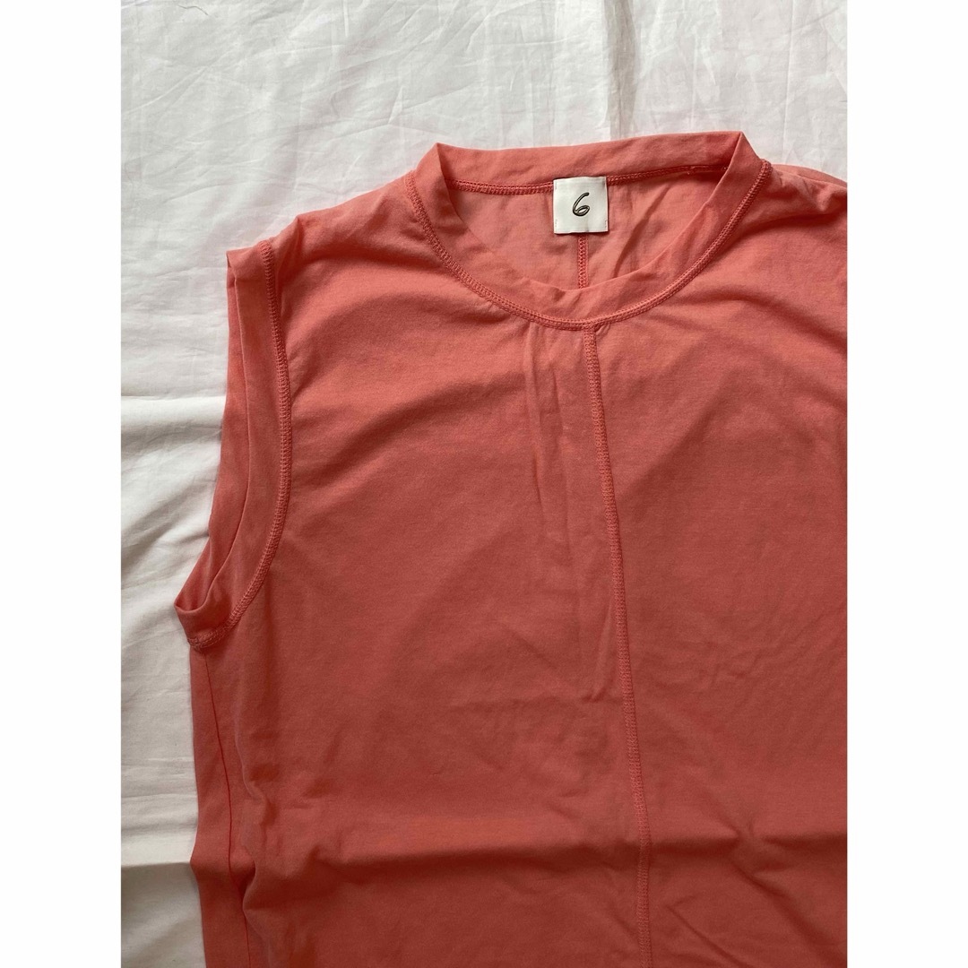 6 (ROKU)(ロク)の６　ロク　シアータンクトップ レディースのトップス(Tシャツ(半袖/袖なし))の商品写真
