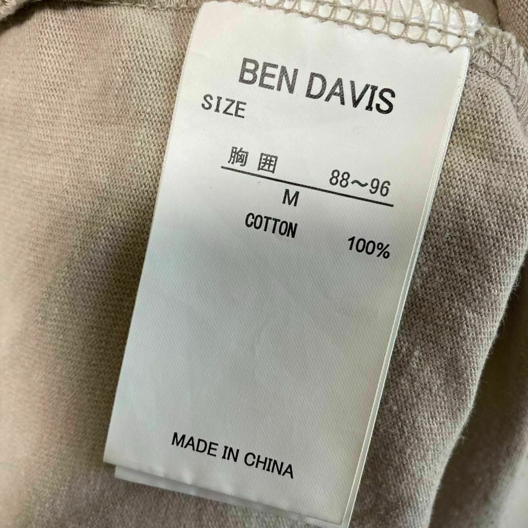 BEN DAVIS(ベンデイビス)のBEN DAVIS ベンデイビス　Tシャツ ポケットT ロゴ　ベージュ　M メンズのトップス(Tシャツ/カットソー(半袖/袖なし))の商品写真