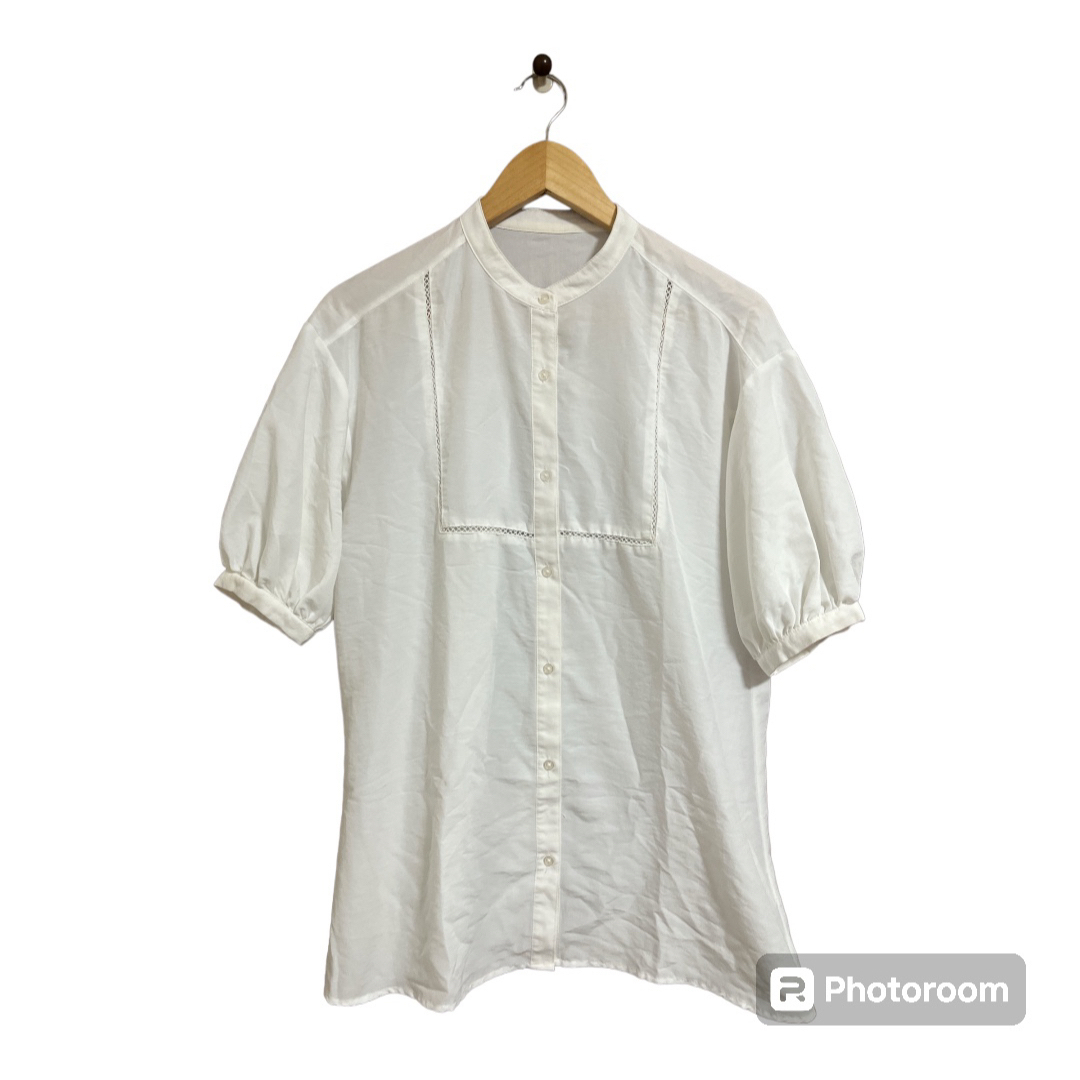 GU(ジーユー)のハシゴレースチュニックブラウス(5分袖) レディースのトップス(シャツ/ブラウス(半袖/袖なし))の商品写真