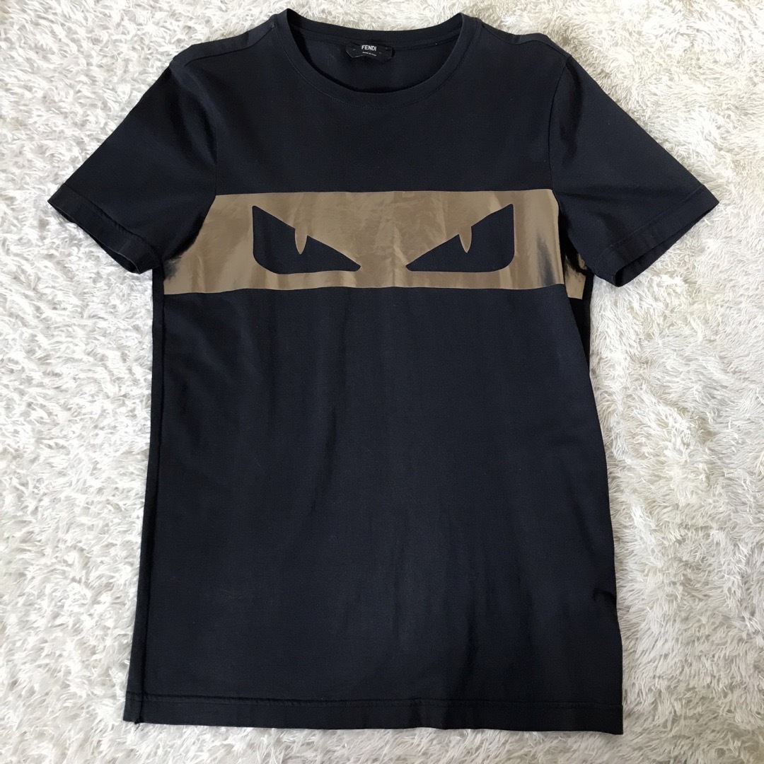 FENDI(フェンディ)のフェンディ　モンスター　ティシャツ　カットソー半袖　バグズアイ　イタリア製　44 メンズのトップス(Tシャツ/カットソー(半袖/袖なし))の商品写真