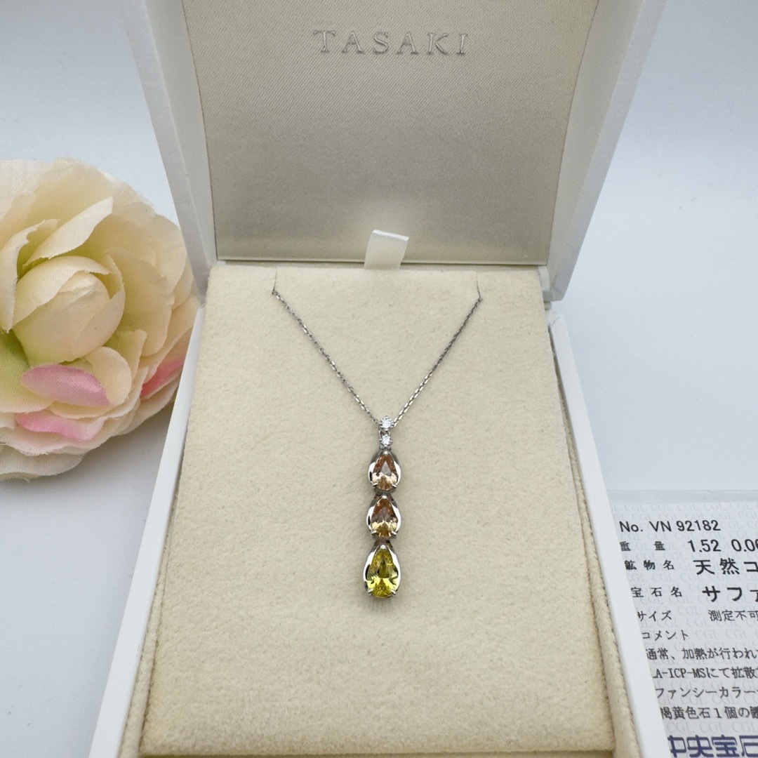 TASAKI(タサキ)の田崎真珠　サファイア1.52ネックレスk18 レディースのアクセサリー(ネックレス)の商品写真