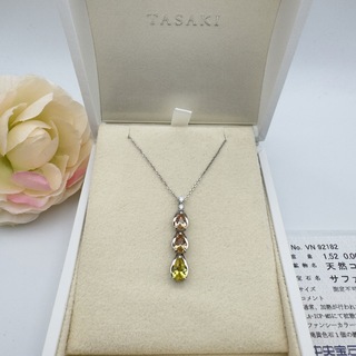 タサキ(TASAKI)の田崎真珠　サファイア1.52ネックレスk18(ネックレス)