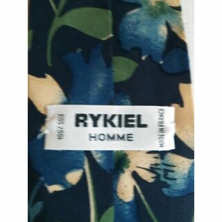 リキエルオム(RYKIEL HOMME)のRYKIEL HOMME　プリント柄　シルクネクタイ　フランス製(ネクタイ)