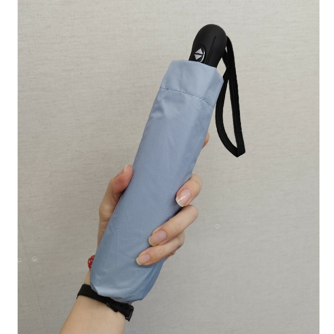 ワンタッチ日傘 自動開閉 軽量折り畳み傘 UVカット率99.9% 完全遮光 遮熱 レディースのファッション小物(傘)の商品写真