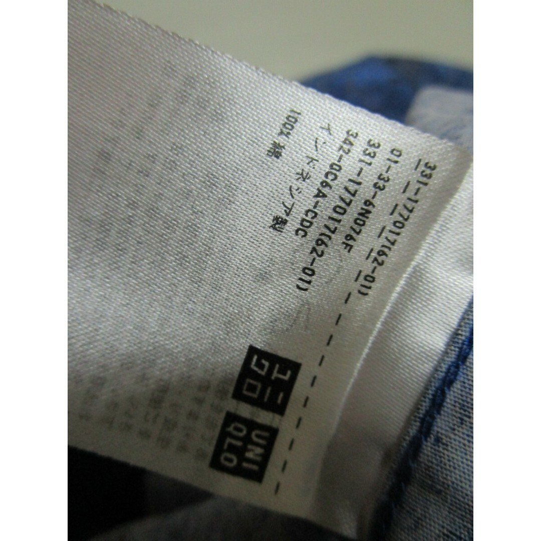 UNIQLO(ユニクロ)のメンズM◇LIBERTY for UNIQLO◇ペイズリー柄半袖シャツ 青 メンズのトップス(シャツ)の商品写真