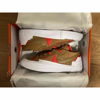 ナイキ(NIKE)の26.5cm NIKE BLAZER LOW SACAI BRITISH TAN(スニーカー)