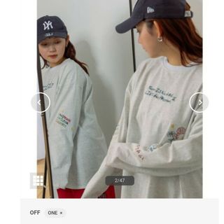 ケービーエフ(KBF)の美品✨『とみい×KBF』エンブロイダリーロンTEE(Tシャツ(長袖/七分))