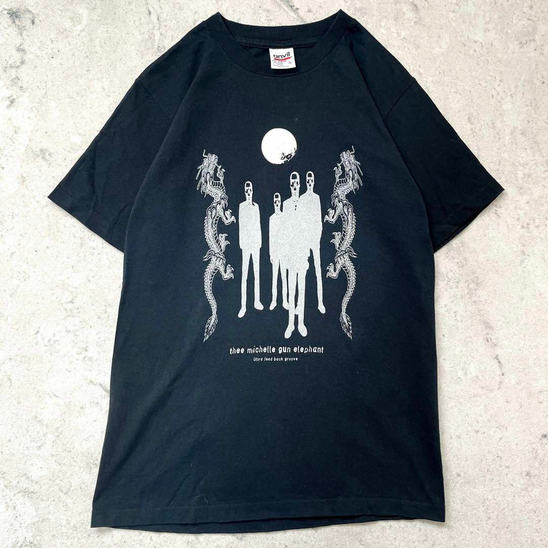 【ミッシェルガンエレファント】90s USA製 バンド Tシャツ ロックT 黒 メンズのトップス(Tシャツ/カットソー(半袖/袖なし))の商品写真