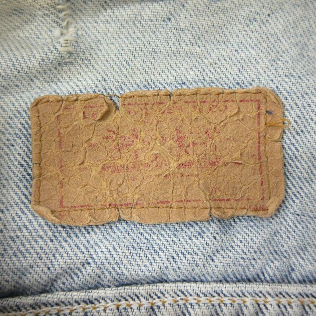 Levi's(リーバイス)のM★古着 リーバイス Levis 長袖 ジージャン メンズ 90年代 90s USA製 紺 ネイビー デニム 24may16 中古 アウター Gジャン ジャケット メンズのジャケット/アウター(ダッフルコート)の商品写真