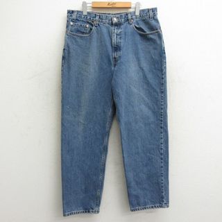 リーバイス(Levi's)のW38★古着 ジーンズ Levis リーバイス 550 メンズ 00年代 00s テーパード コットン 紺 ネイビー デニム 24may16 中古 ボトムス ジーパン Gパン ロング パンツ(ワークパンツ/カーゴパンツ)