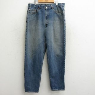 リーバイス(Levi's)のW38★古着 ジーンズ Levis リーバイス 550 メンズ 00年代 00s コットン 紺 ネイビー デニム 24may16 中古 ボトムス ジーパン Gパン ロング パンツ(ワークパンツ/カーゴパンツ)