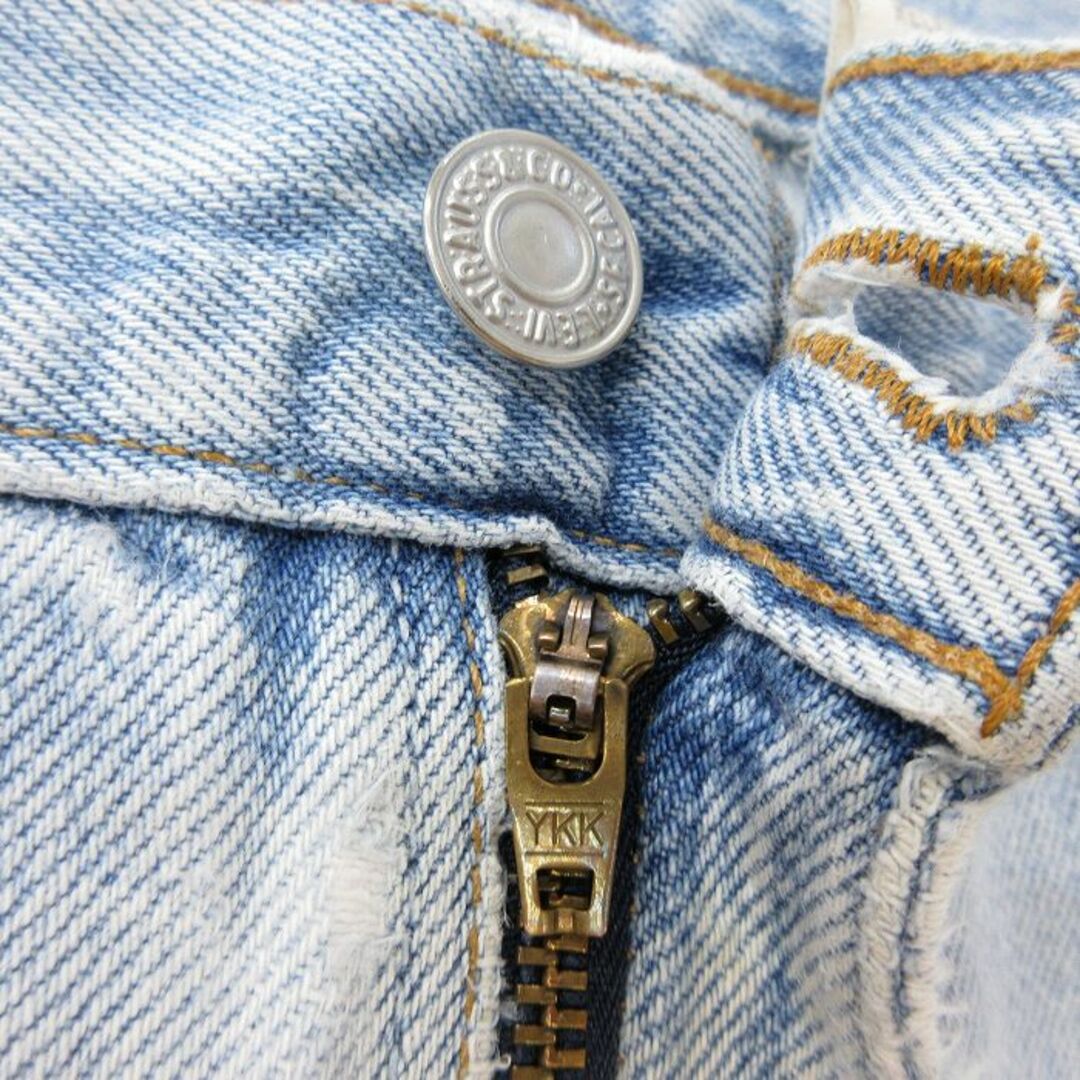 Levi's(リーバイス)のW40★古着 ジーンズ Levis リーバイス 550 メンズ 00年代 00s 大きいサイズ コットン 薄紺 ネイビー デニム 24may16 中古 ボトムス ジーパン Gパン ロング パンツ メンズのパンツ(ワークパンツ/カーゴパンツ)の商品写真