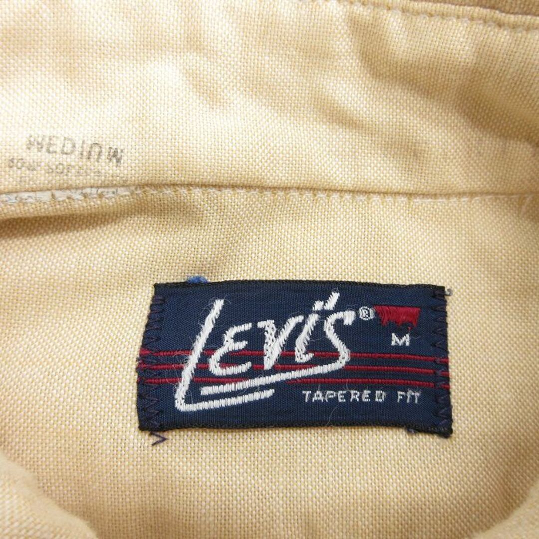 Levi's(リーバイス)のM★古着 リーバイス Levis 長袖 ブランド シャツ メンズ 80年代 80s ボタンダウン ベージュ カーキ 24may16 中古 トップス メンズのトップス(シャツ)の商品写真