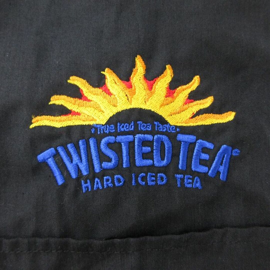 XL★古着 半袖 キューバ シャツ メンズ TWISTED TEA 黒 ブラック 24may16 中古 トップス メンズのトップス(シャツ)の商品写真