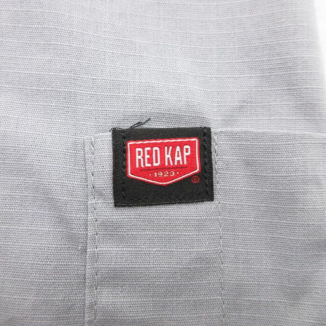 RED KAP(レッドキャップ)のL★古着 レッドキャップ 半袖 ワーク シャツ メンズ 牛 MVQMT リップストップ グレー他 24may16 中古 トップス メンズのトップス(シャツ)の商品写真