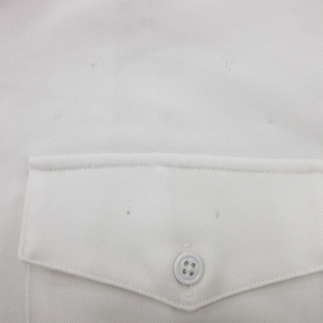 XL★古着 半袖 ミリタリー シャツ メンズ 90年代 90s USネイビー 大きいサイズ 開襟 オープンカラー USA製 白 ホワイト 24may16 中古 トップス メンズのトップス(シャツ)の商品写真