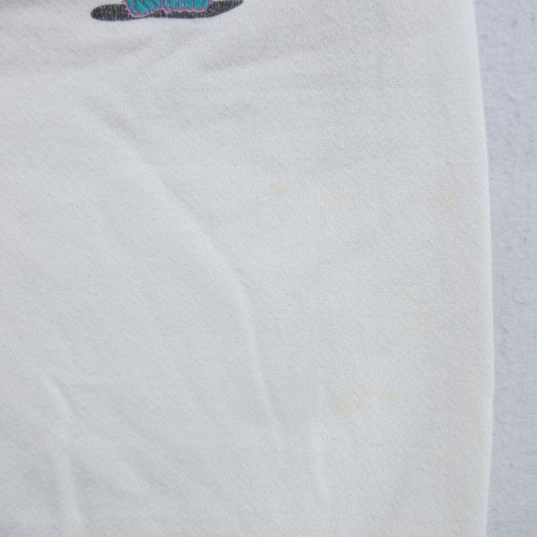 M★古着 TULTEX 長袖 スウェット メンズ 90年代 90s アリゾナ クルーネック USA製 白 ホワイト 24may16 中古 スエット トレーナー トップス メンズのトップス(パーカー)の商品写真