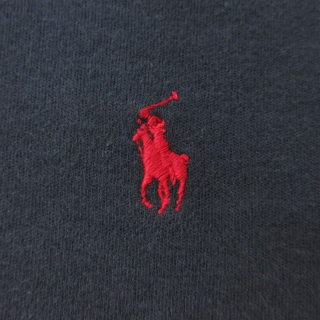 Ralph Lauren(ラルフローレン)のL★古着 ラルフローレン Ralph Lauren 長袖 ブランド Tシャツ メンズ 90年代 90s ワンポイントロゴ コットン ハイネック タートルネック 黒 ブラック 24may16 中古 メンズのトップス(Tシャツ/カットソー(半袖/袖なし))の商品写真