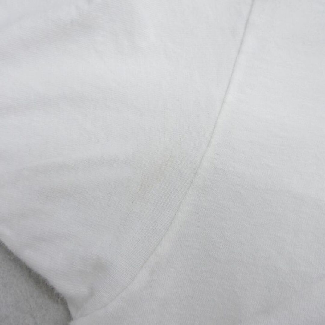 Hanes(ヘインズ)のL★古着 ヘインズ Hanes 半袖 ビンテージ Tシャツ メンズ 80年代 80s ハートランド コットン クルーネック USA製 白 ホワイト 24may16 中古 メンズのトップス(Tシャツ/カットソー(半袖/袖なし))の商品写真